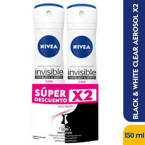 DEO BLACK WHITE SPRAY FEM NIVEA 2U*150ML