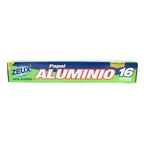 PAPEL ALUMINIO ZEUX CAJA x 16 MT