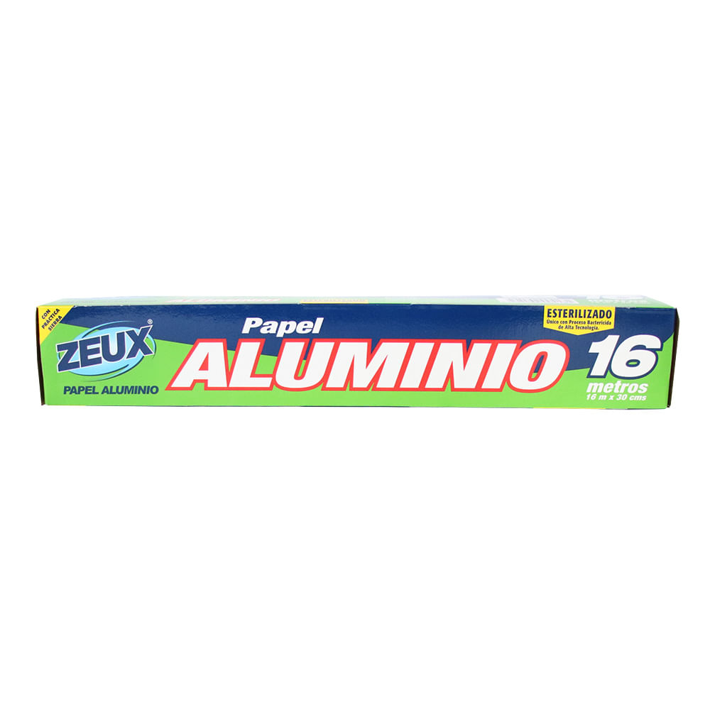 PAPEL ALUMINIO ZEUX CAJA x 16 MT