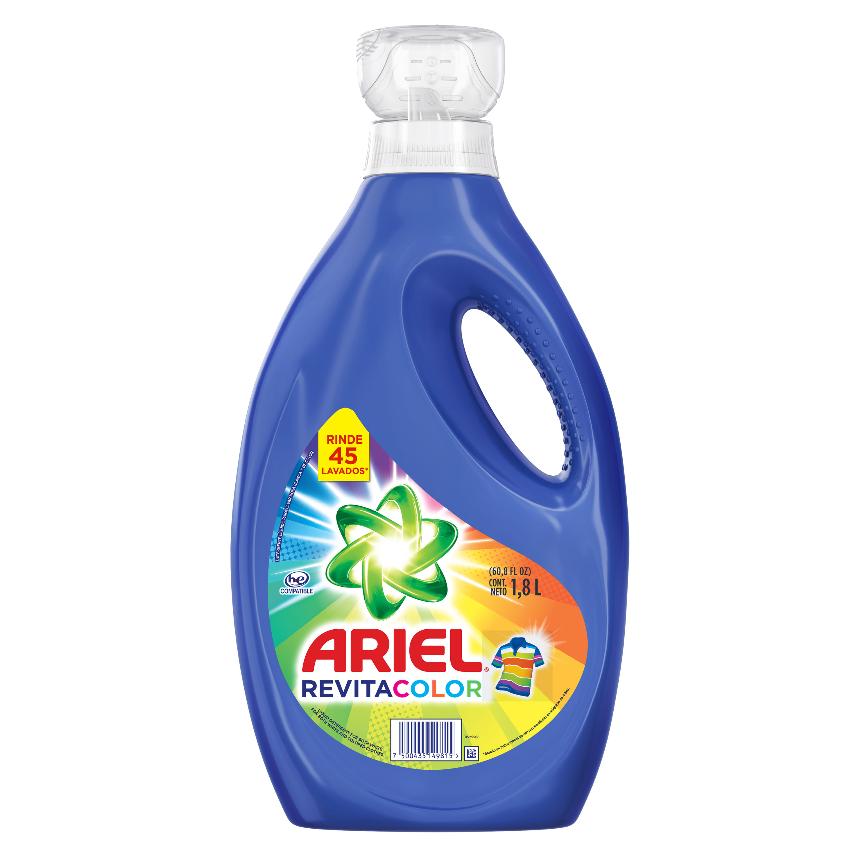 DETERGENTE LÍQ ARIEL REVITACOLOR *1800ML