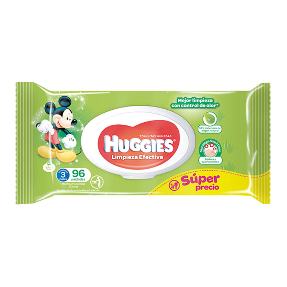 TOALLITA HUMEDA ACT FRSH HUGIES $ESP*96U