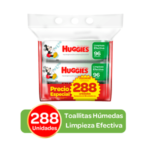 TOALLAS HUMEDAS HUGGIES *288UND