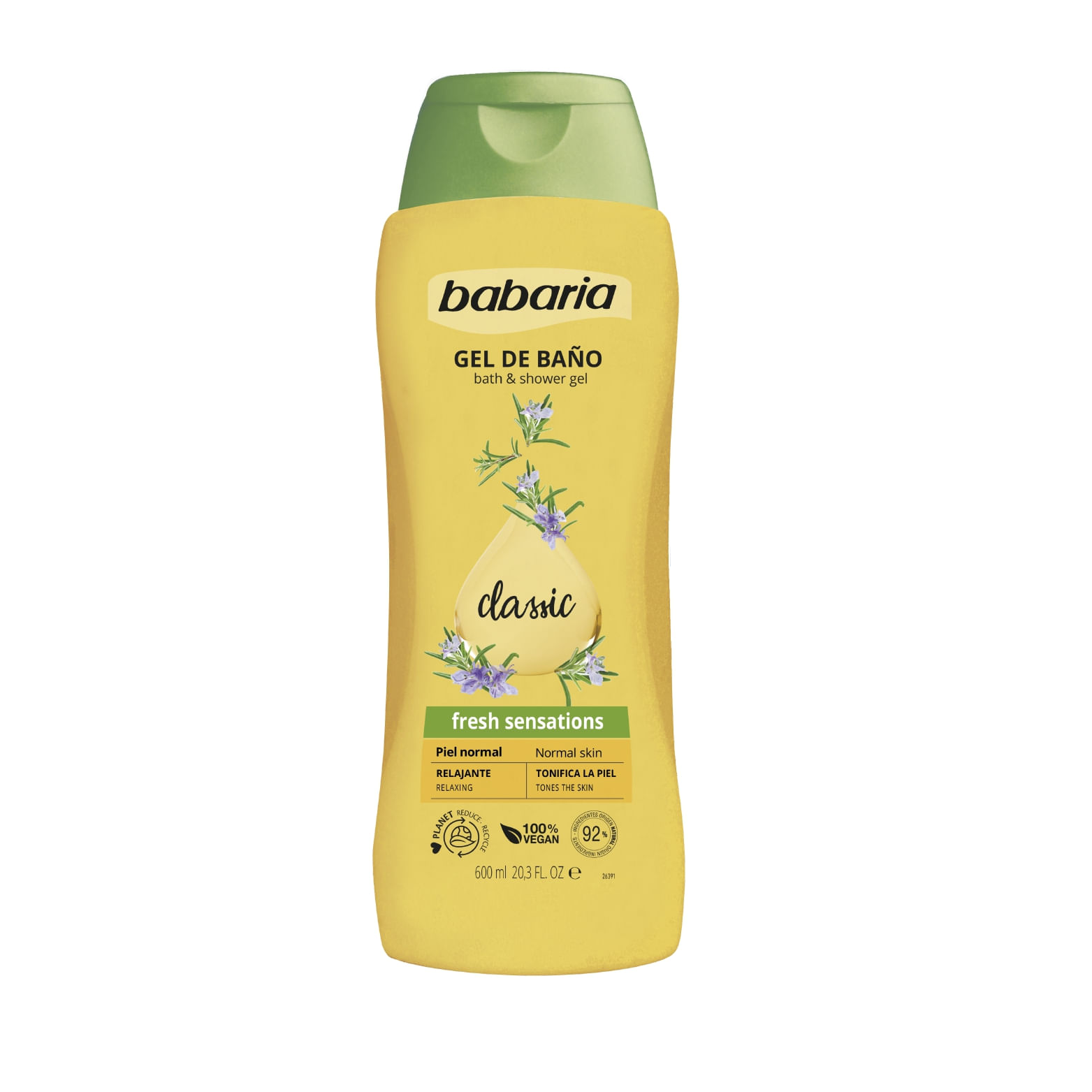 GEL BANO BABARIA CLASICO*600ML