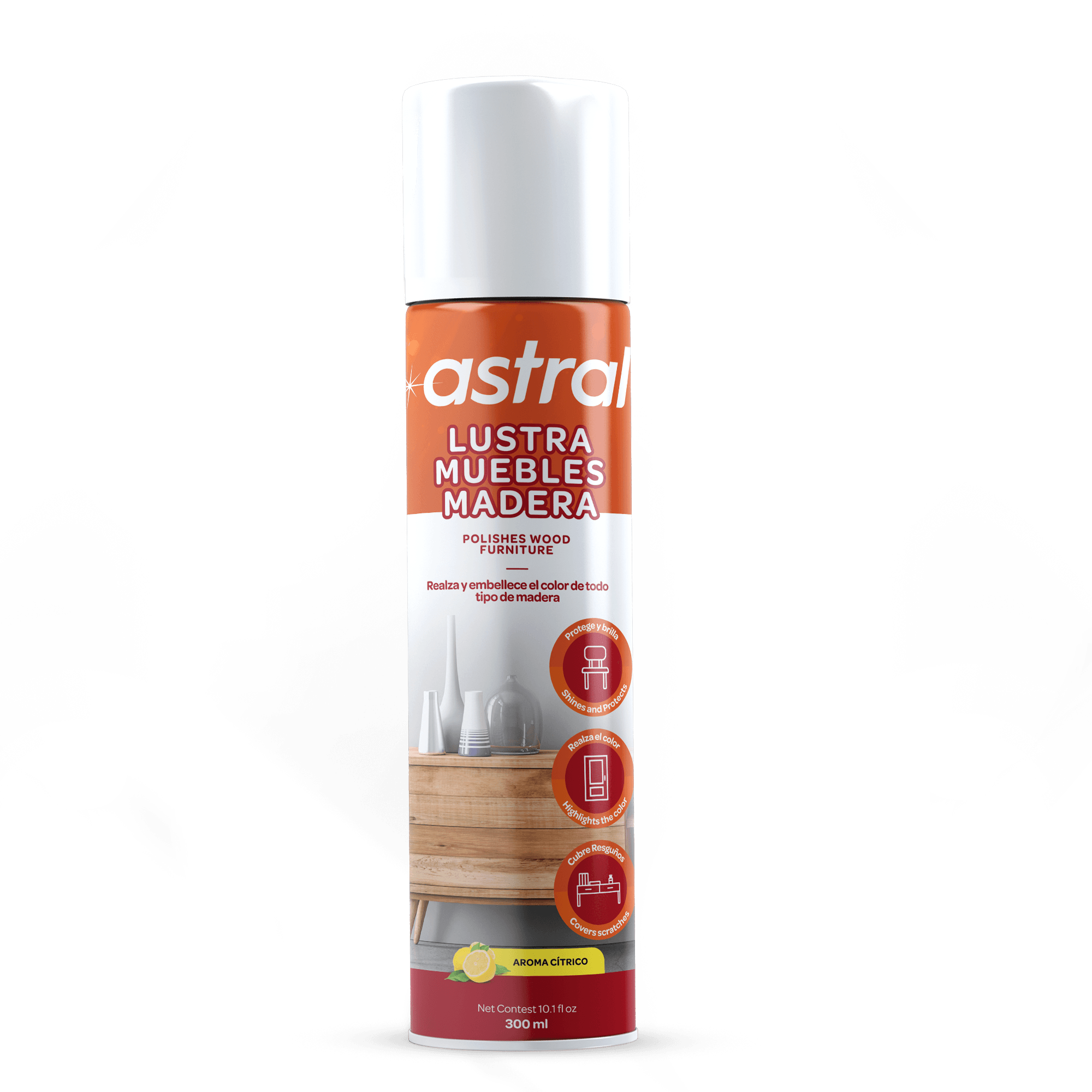 LUSTRADOR ASTRAL MUEBLES CITRICO*300ML