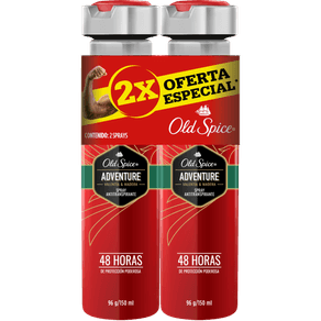 DEO ANTI SPRAY ADVENTURA OLDSPICE 2x93GR