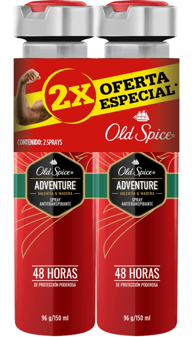 DEO ANTI SPRAY ADVENTURA OLDSPICE 2x93GR