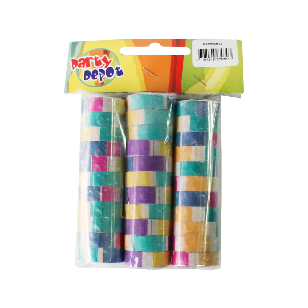 ROLL SEMPERTINAS 3U PARTY DEPOT