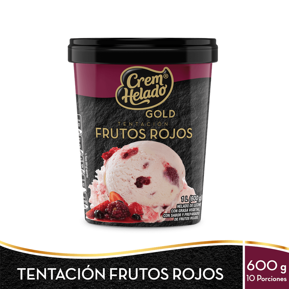 CREM HELADO GOLD TENTA FRUTOS ROJOS*1LT