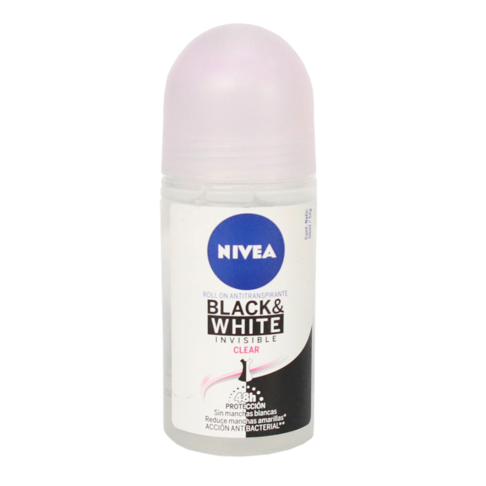 DEO ROLL BLACK WHITE CLEAR NIVEA x 50ML