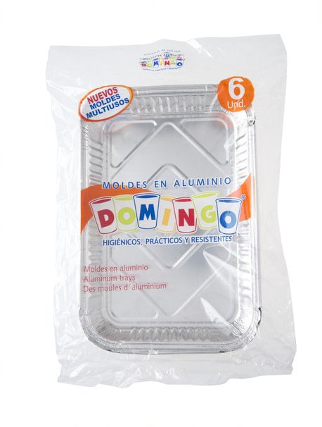 MOLDE ALUMINIO OFICIO  DOMINGO x 6 UND