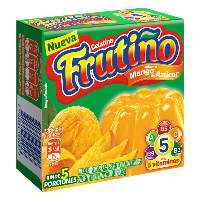 GELATINA MANGO DE AZUCAR FRUTINO *35GR