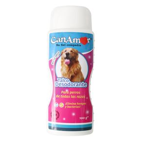 TALCO DESODORANTE PERROS CANAMOR *100GR