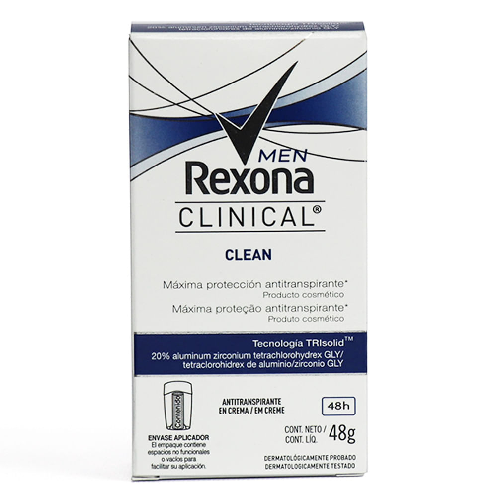 DEO BARRA CLINICAL MEN REXONA x 48GR