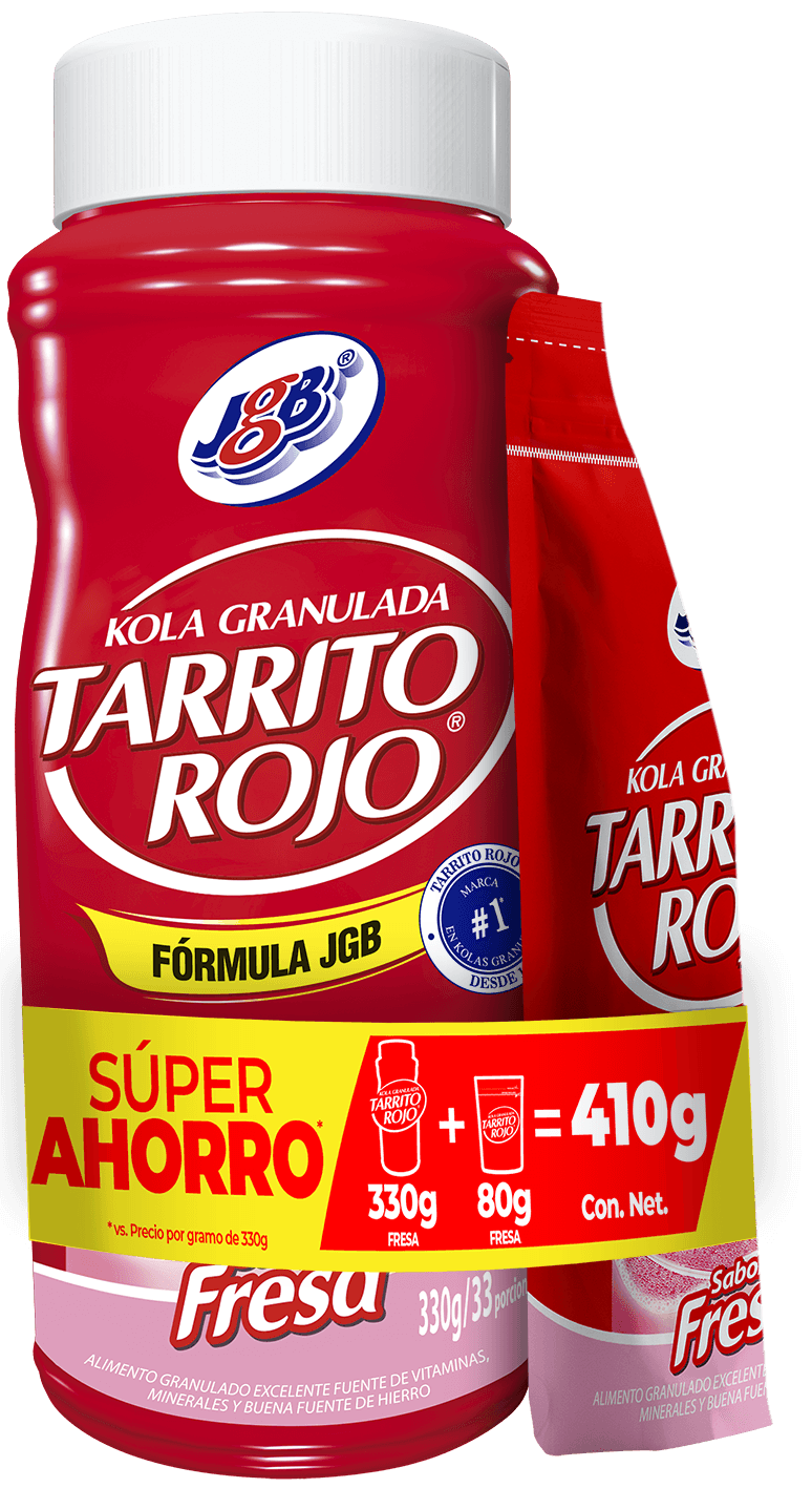 ALIMENTO GRANULADO JGB FRESA*330GR+80GR