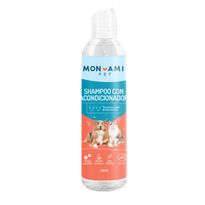 Shampoo con acondicionador mascotas x250ml Mon Ami