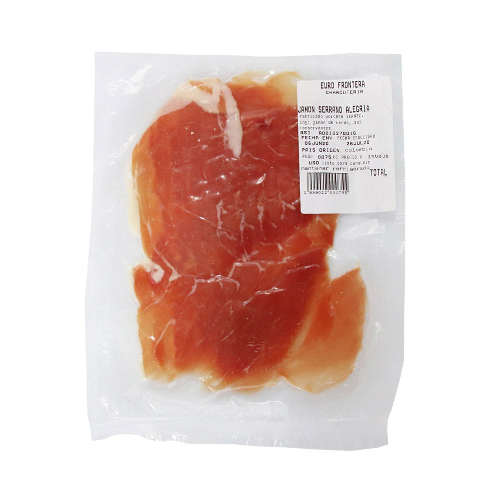 JAMON SERRANO DESHUESADO ALEGRIA