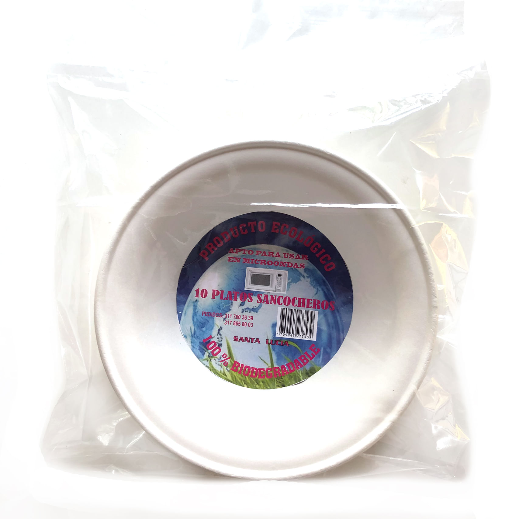 PLATO HONDO ECOLOGICO SANTA LUCIA *10UND