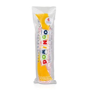 VASO PAPEL 6 OZ IMPRE DOMINGO x 50 UND