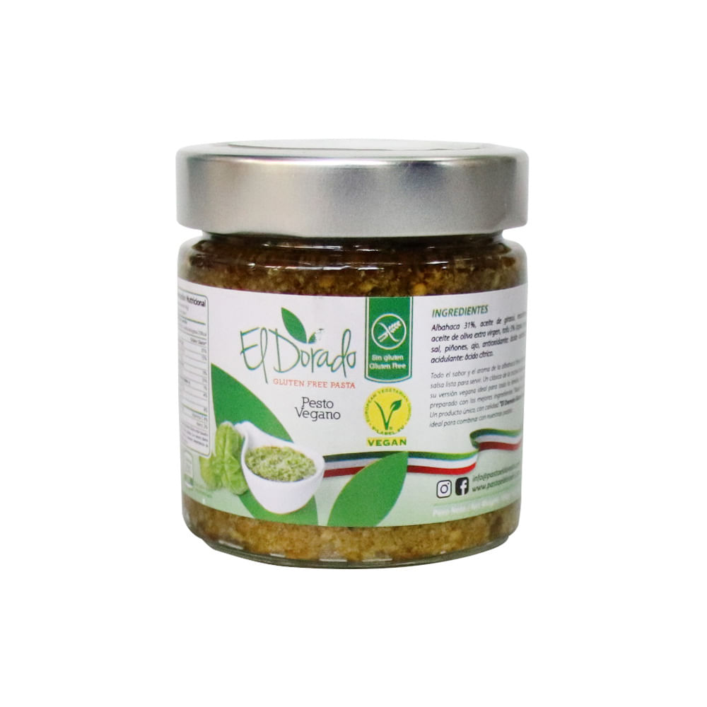 SALSA PESTO VEGANO EL DORADO x 180GR