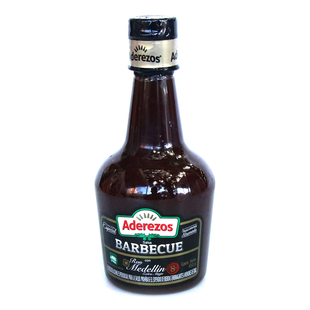 SALSA BBQ CON RON ADEREZOS  x 450GR