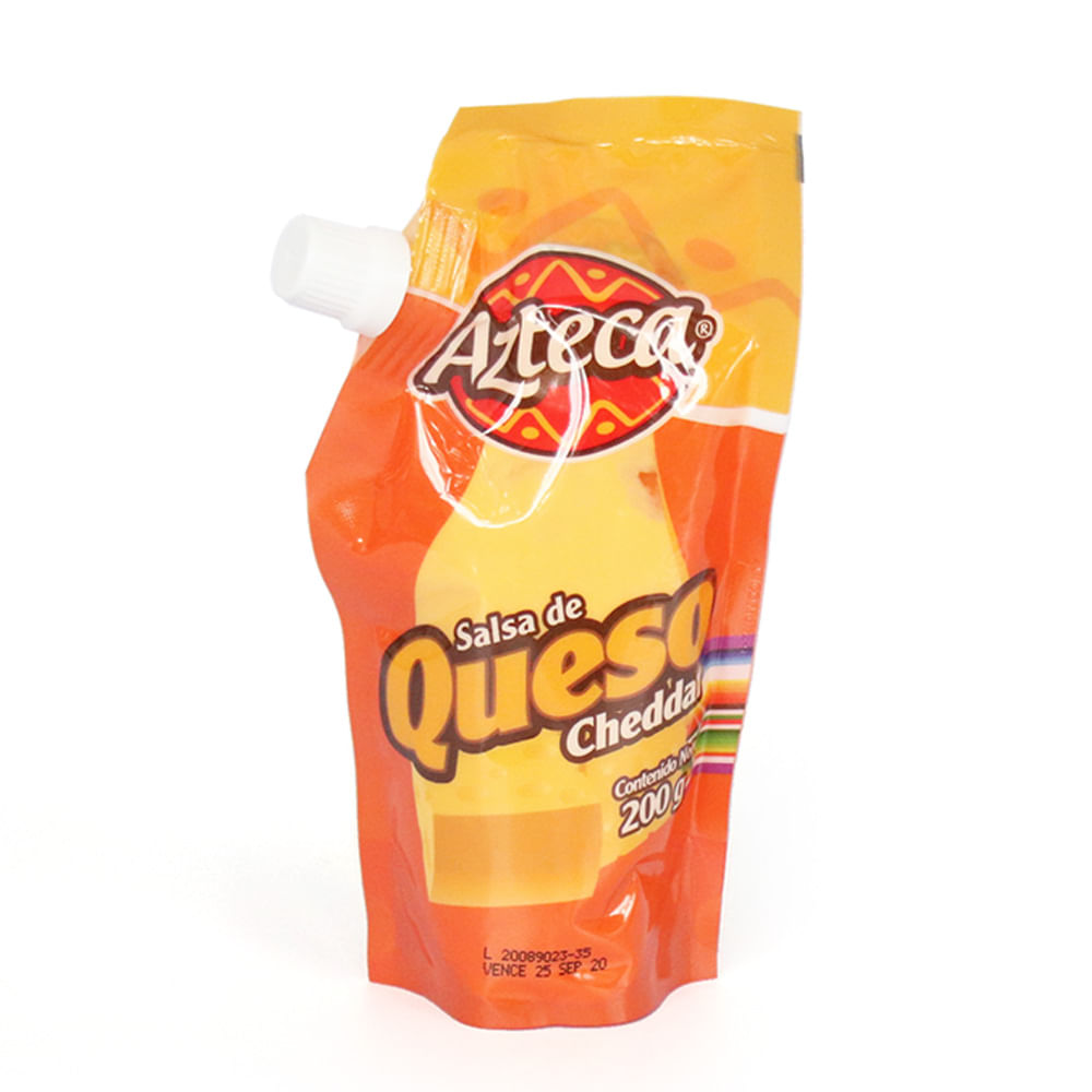 SALSA QUESO CHEDDAR FCO AZTECA x 200GR