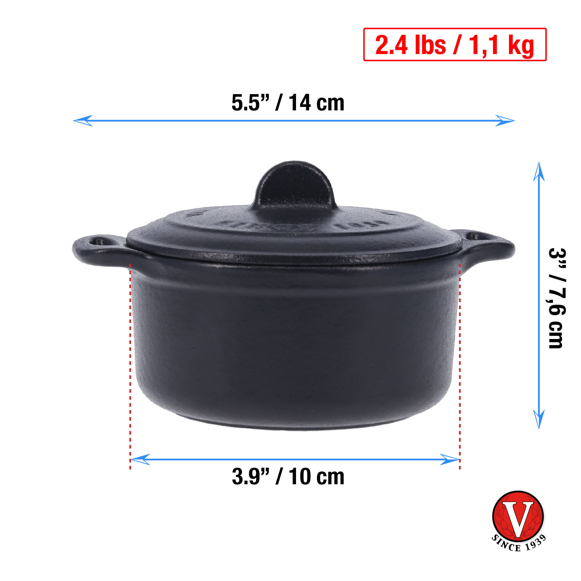 OLLA MINI VICTORIA COOTTE ESMALTADO