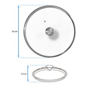 TAPA SARTEN VIDRIO VICTORIA 30CM