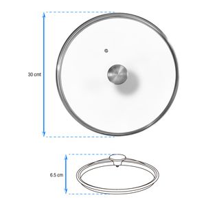 Tapa Sarten Vidrio Victoria 30 cm