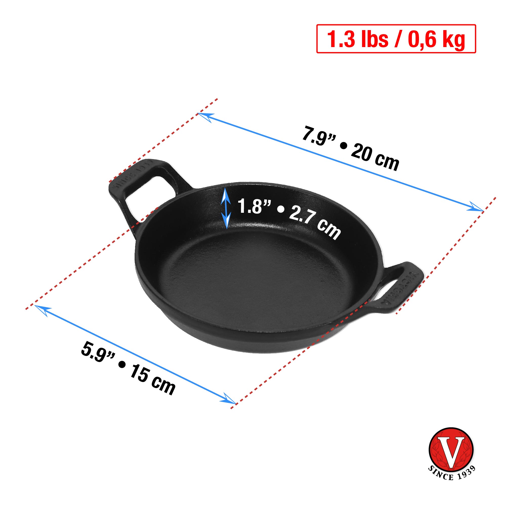 MINI CAZUELA VICTORIA 14CM ESMALTADO