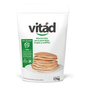 Mezcla Para Pancakes Crepes Y Waffles Vitad Sin Azucar X 175G
