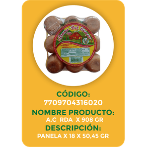 PANELA REDONDA AROMA DEL CAMPO 18x908GR