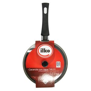 Cacerola ILKO antiadherente con tapa 14 cm