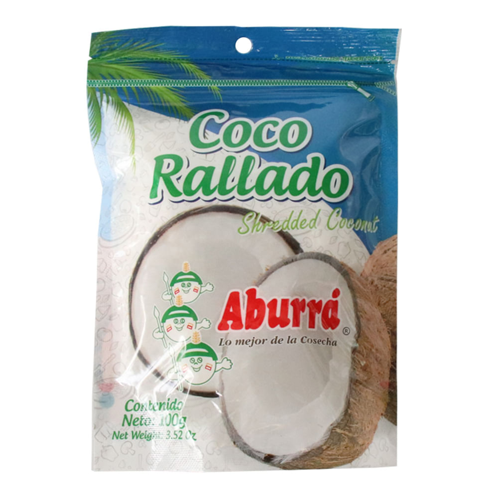 COCO RALLADO SIN AZUCAR  ABURRA x 100GR