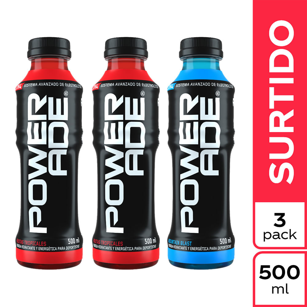 POWERADE SURTIDO PET PG2 LL3  x 500ML