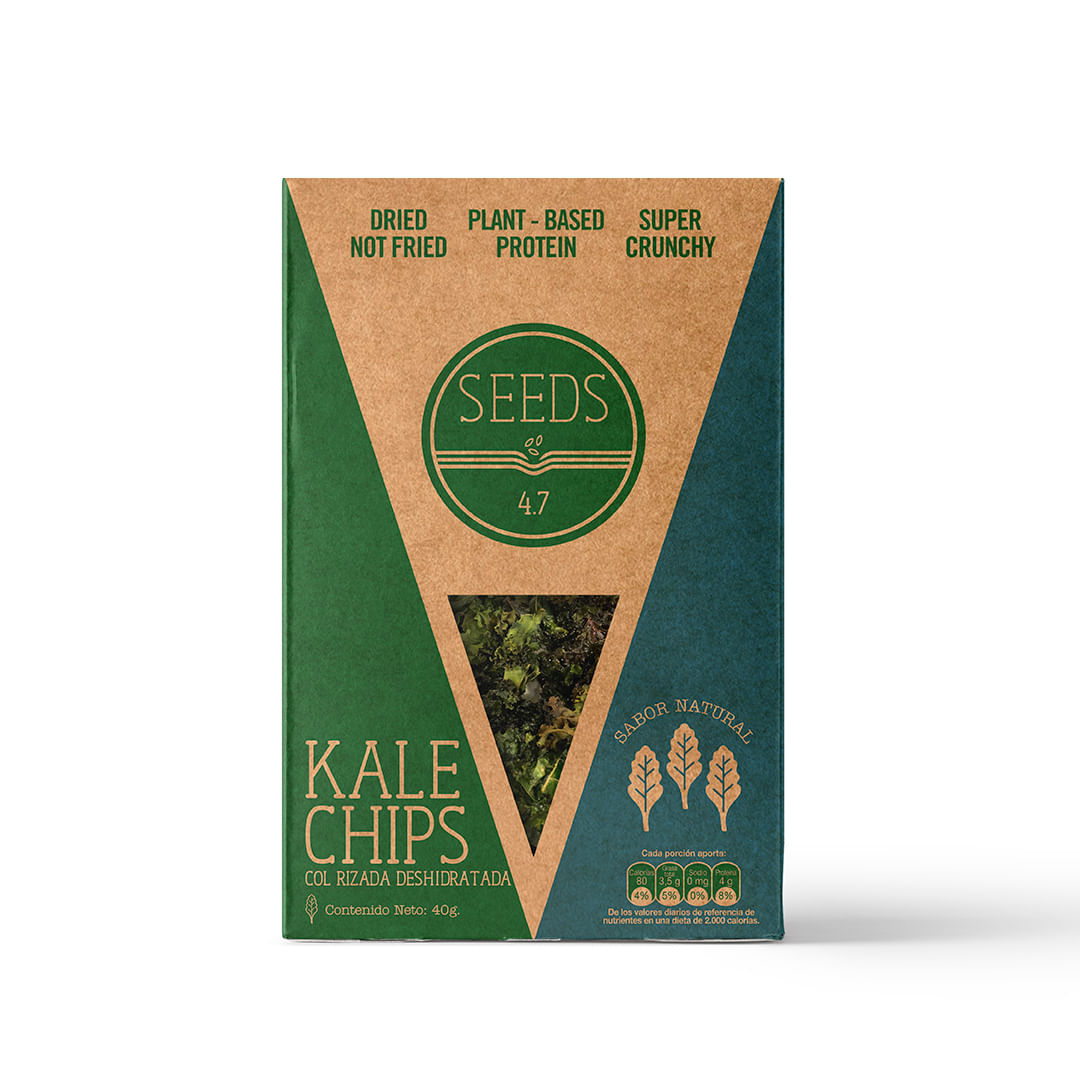 SNACK KALE CHIPS NATURAL  x 40 GR