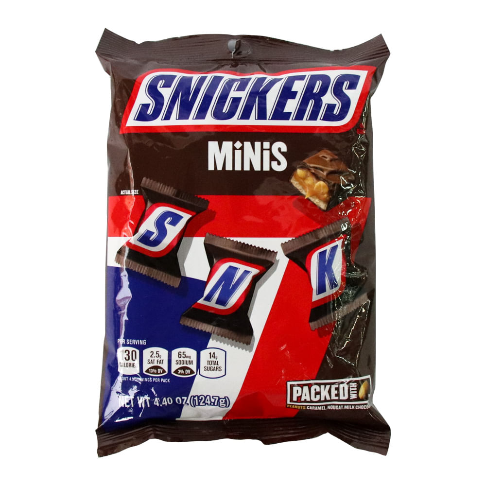 CHOCOLATE SNIKERS MINIS x 124.7GR