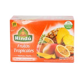 INFUSION FRUTOS TROPICALES HINDU x 20GR