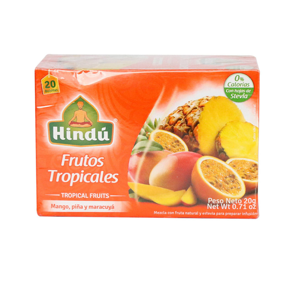 INFUSION FRUTOS TROPICALES HINDU x 20GR
