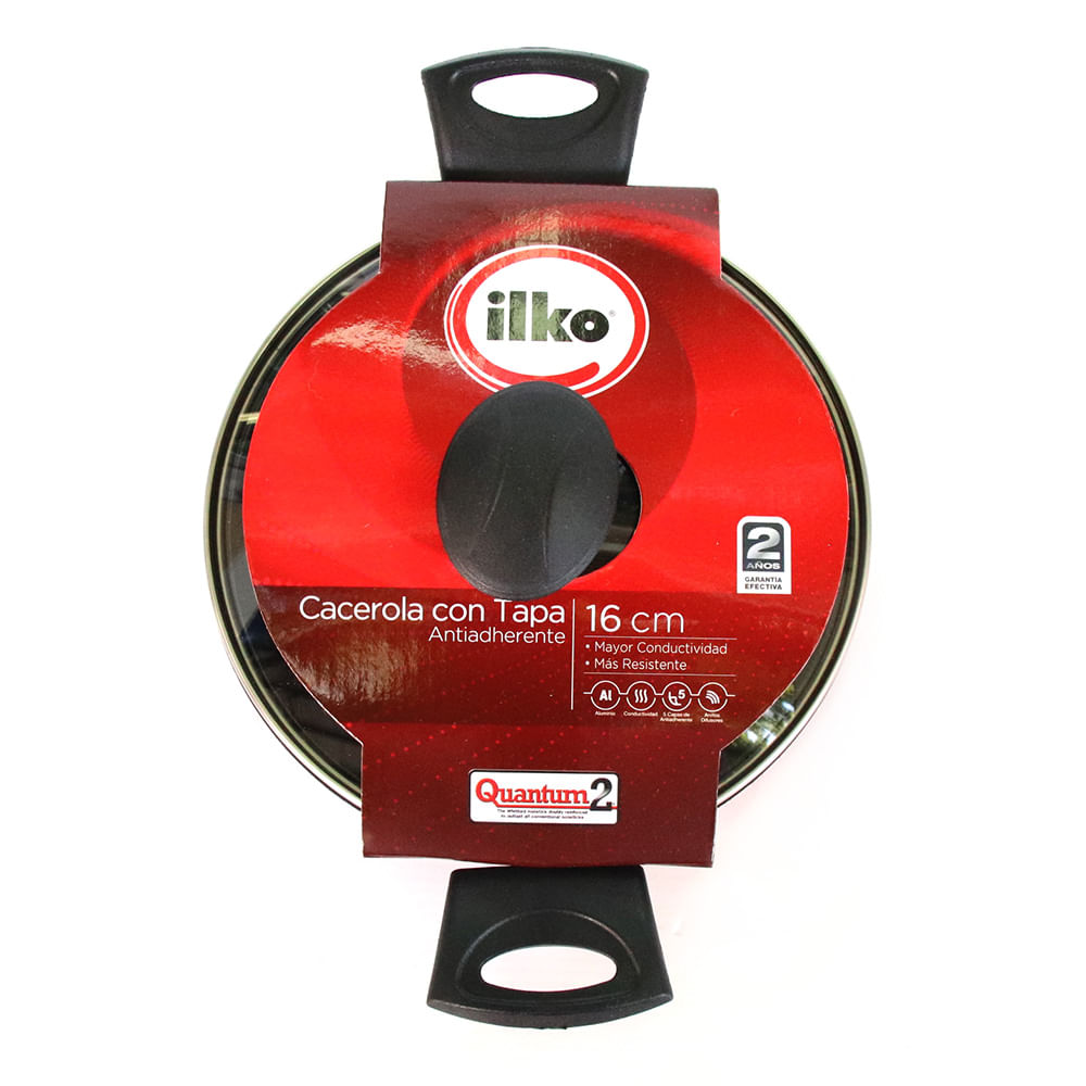 CACEROLA ILKO REDBLUE 16CM CON ASAS BAQU