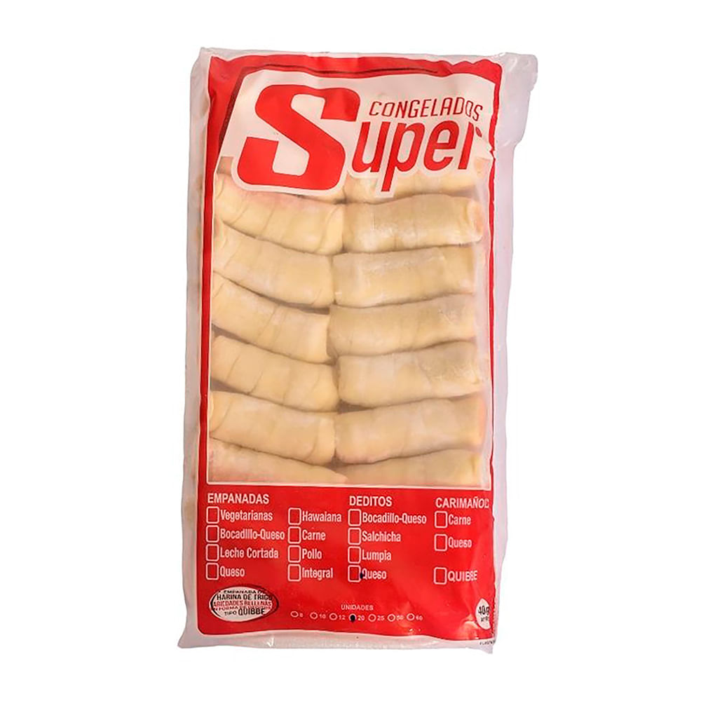 DEDITOS DE QUESO X 20 UND SUPER  x 400GR
