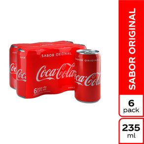 COCA COLA SIXPACK MINI LATA *235ML