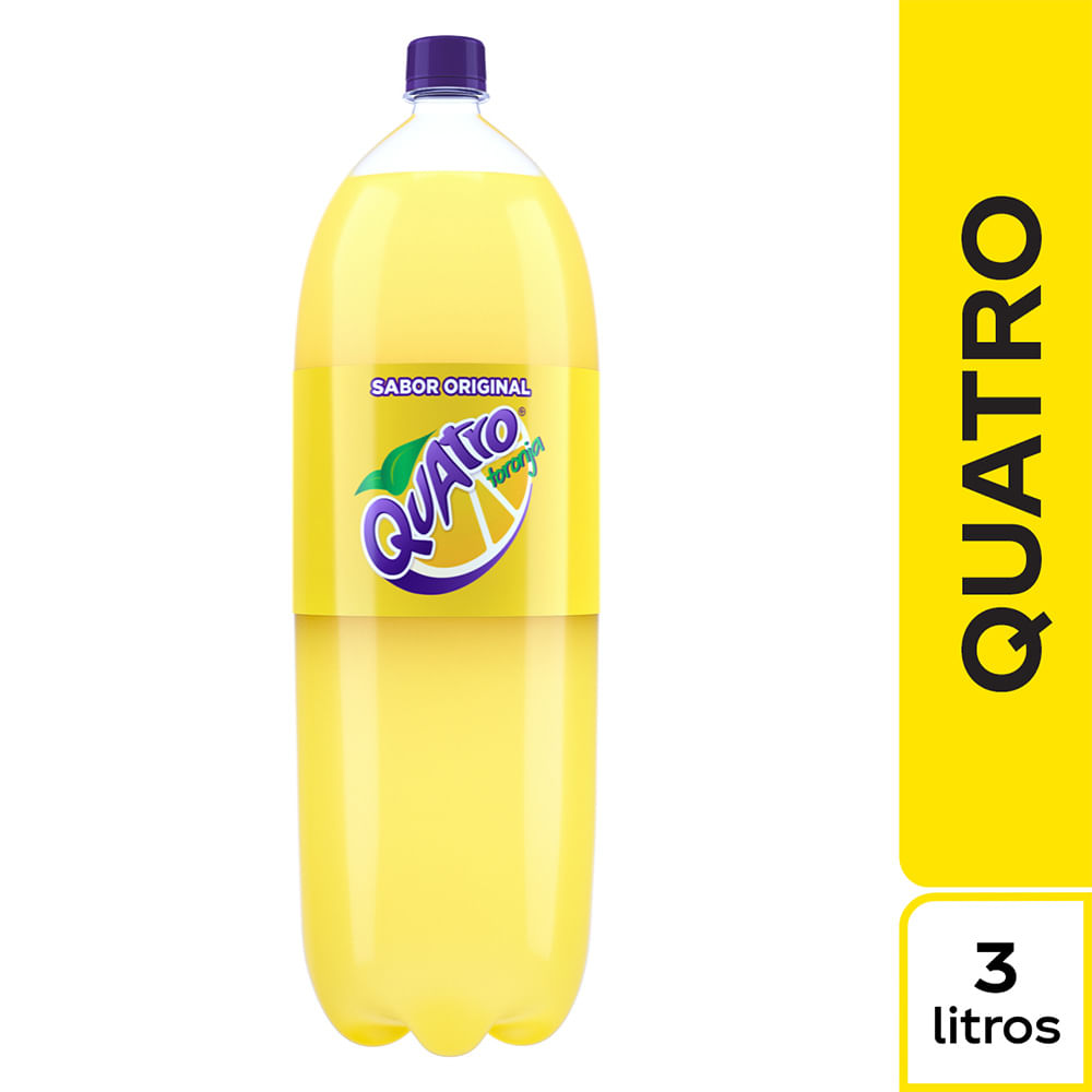 GASEOSA QUATRO TORONJA  x  3LTRS