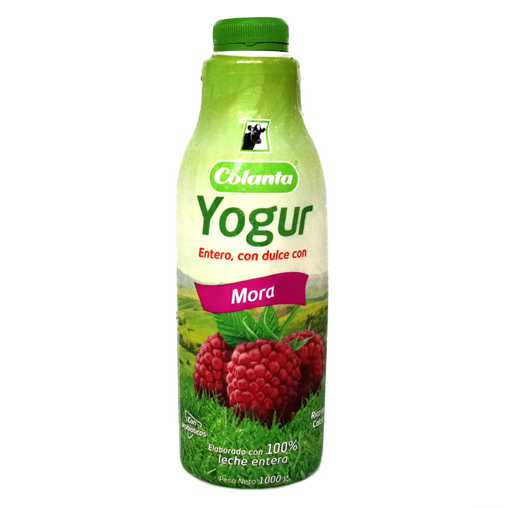 YOGUR ENTERO MORA GFA COLANTA*1000GR
