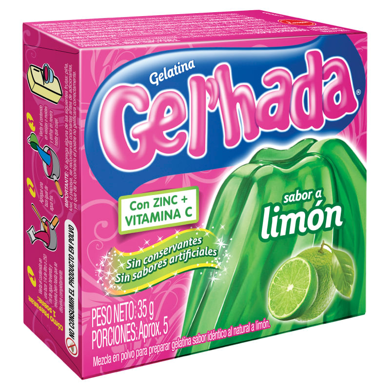 GELATINA GELHADA LIMON*35GR