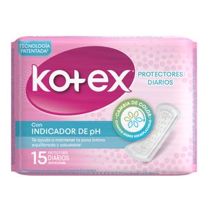 PROTECTORES KOTEX INDICADOR PH*15UND