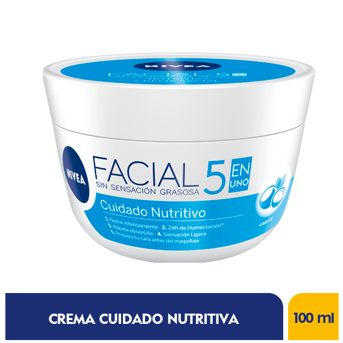 CREMA NIVEA CUIDADO NUTRITIVO  X 100ML