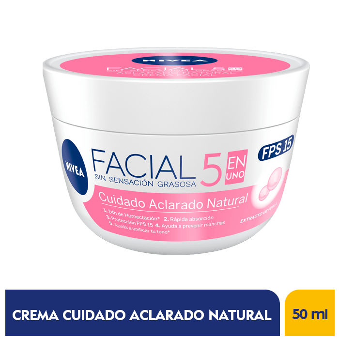 CREMA NIVEA CUIDADO ACLARADO NATUR*50 ML
