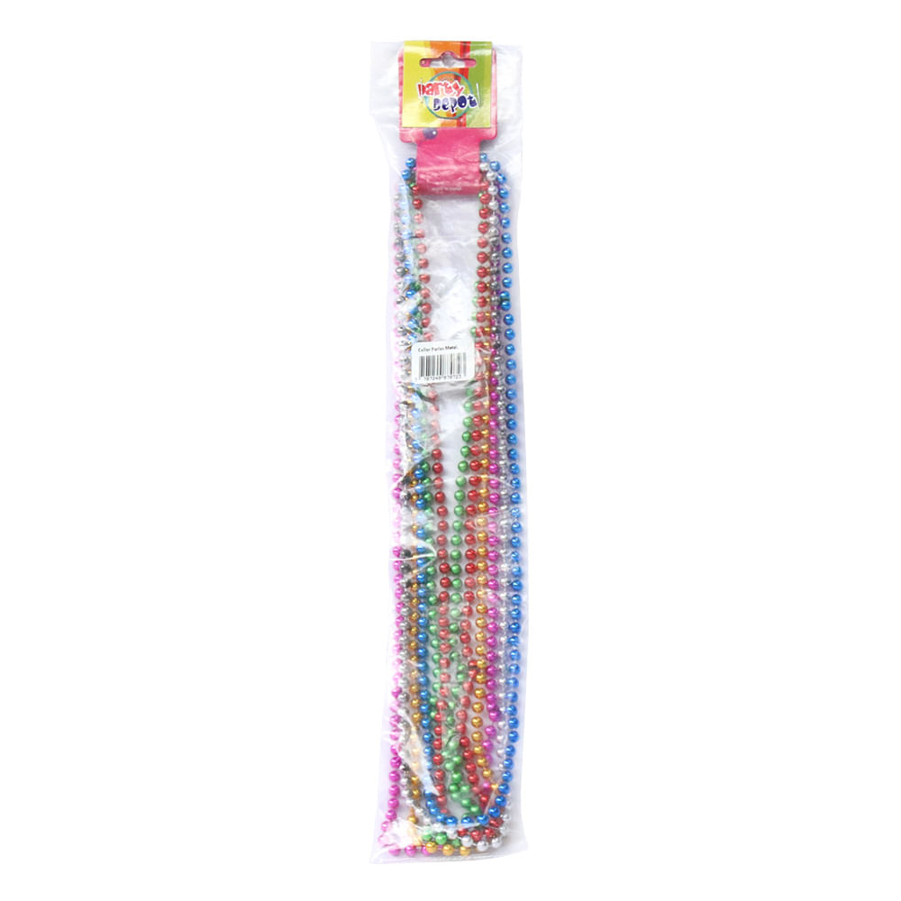 COLLAR PERLAS METALIZ PARTY DEPOT