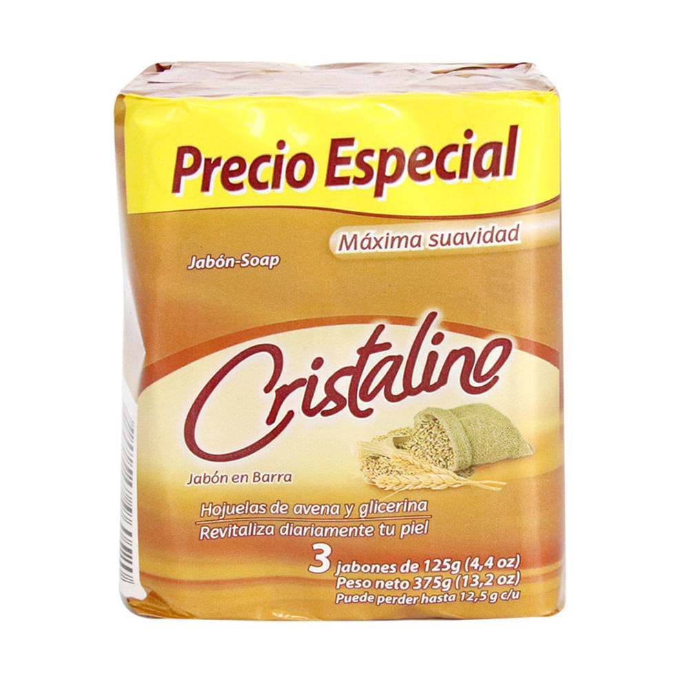 JABON CRISTALINO AVENA X3UND  x 125GR