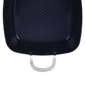 SARTEN CUADRADA 28CM CERAMICA CON TAPA